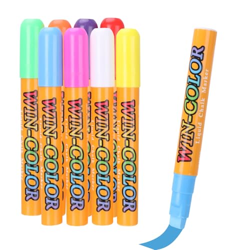 8 Pack Jumbo Window Markers for Cars 10mm Liquid Chalk Pens Erasable (8 Count)