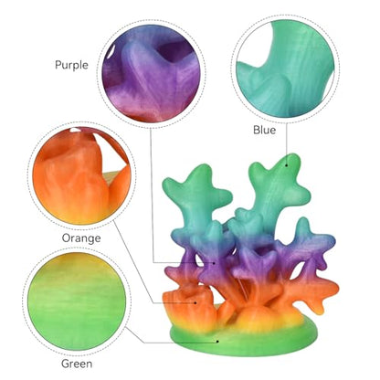 Crystal Rainbow PLA 3D Printer Filament Bundle (352.7396 Ounce)