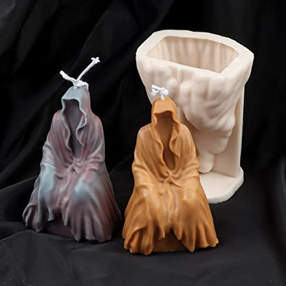Skull Head Halloween Candle Molds