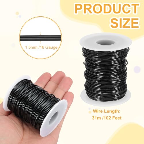16 Gauge 1.5mm Anodized Aluminum Wire for Jewelry Craft Making