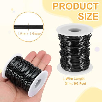 16 Gauge 1.5mm Anodized Aluminum Wire for Jewelry Craft Making