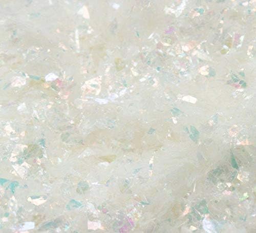 Snow White Flitter Flakes Iridescent Ice Glitter Flakes for Nail Art