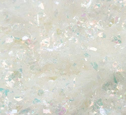 Snow White Flitter Flakes Iridescent Ice Glitter Flakes for Nail Art