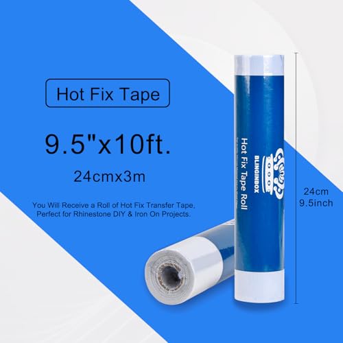 Hot Fix Tape Hotfix Rhinestones Transfer Paper 10ft. x 9.5in. (1140 sq in)