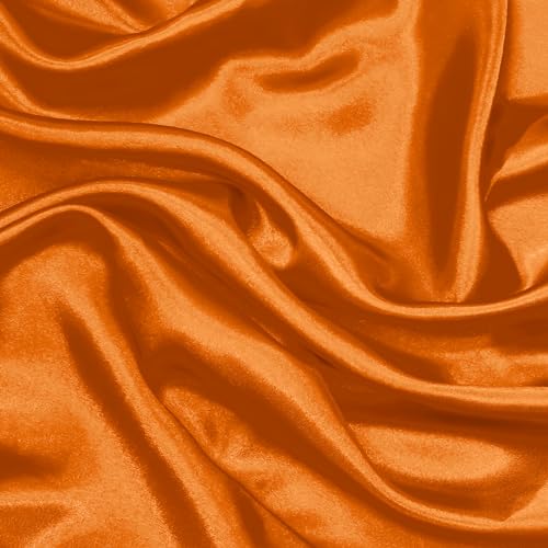 Orange Satin Fabric