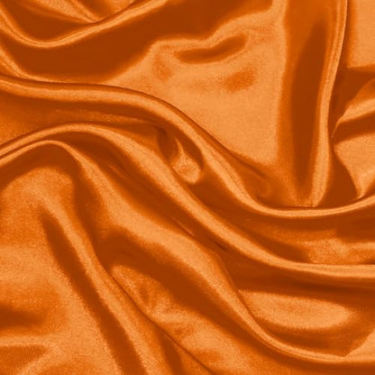 Orange Satin Fabric