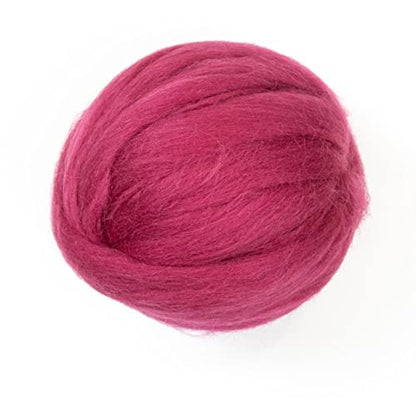 Colored Natural Wool roving (8 Ounce)