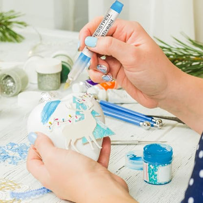 2 Set Wax Resist Pens for Pottery Glaze Refillable Ceramic Pens for Decorating Under Pottery Bisque Not Contain Wax