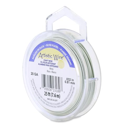 20 Gauge Silver Plated Tarnish Resistant Colored Copper Craft Wire