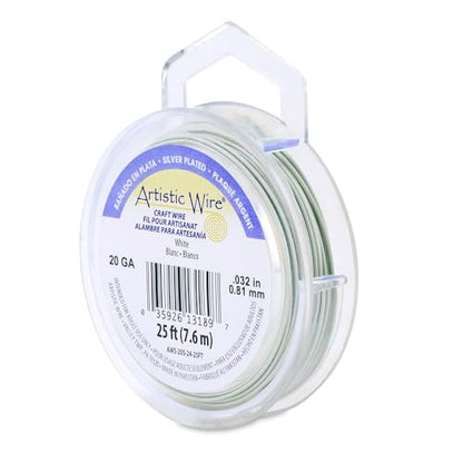 20 Gauge Silver Plated Tarnish Resistant Colored Copper Craft Wire