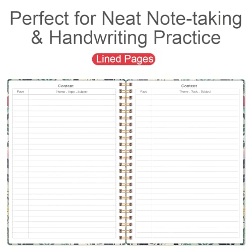 Lined Spiral Journal Notebook for Women & Men