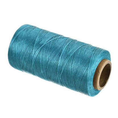 Waxed Thread 284 Yard 0.8mm 150D Flat Wax Thread Polyester Waxed String for Leather Sewing Hand Weaving Book Binding Home Decoration