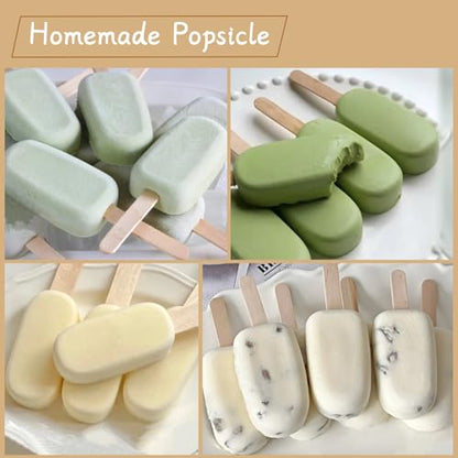 200Pcs Jumbo Wooden Craft Sticks Wooden Popsicle Craft Sticks Stick 6” Long x 3 (200 Count)