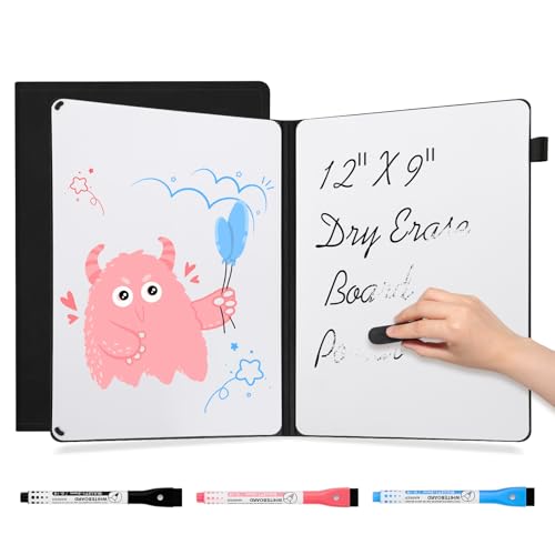 Portable Dry Erase Whiteboard Notebook