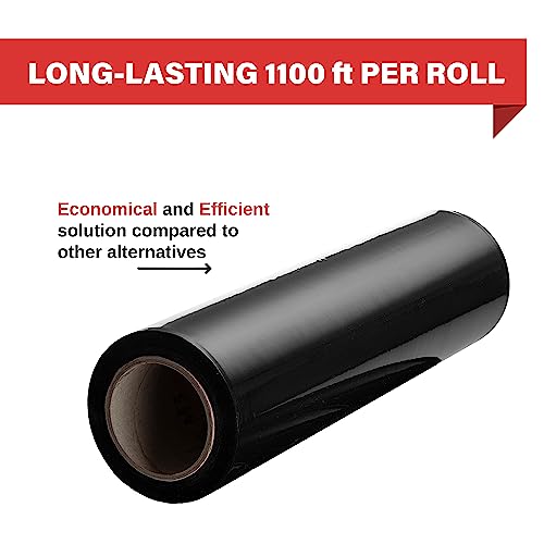 Stretch Wrap 17.5 Inch 80 Gauge Shrink Wrap Black
