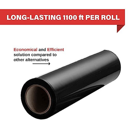 Stretch Wrap 17.5 Inch 80 Gauge Shrink Wrap Black