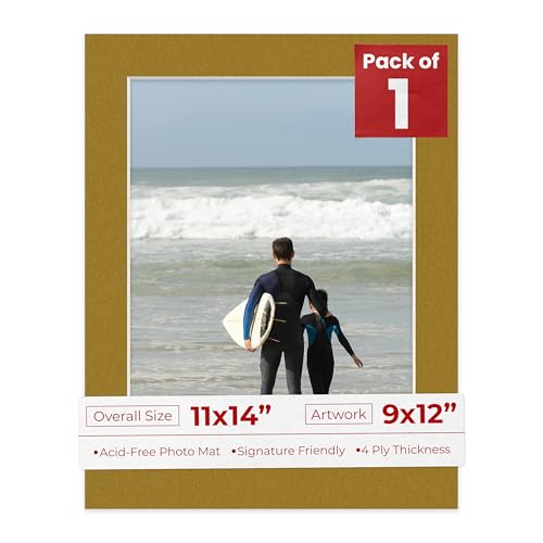 11x14 Mat Bevel Cut for 9x12 Photos