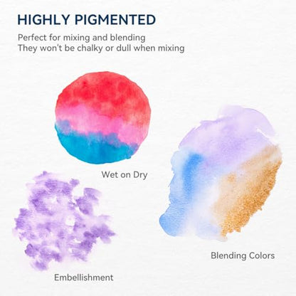 MeiLiang 52 Colors Watercolor Paint Set