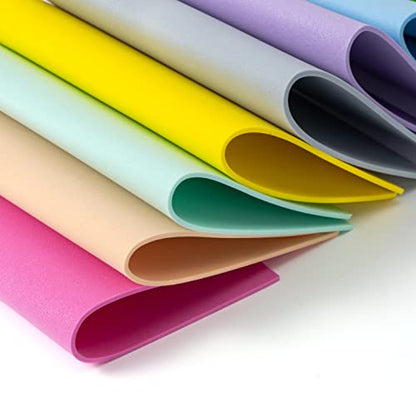 8.5x5.5inch Colorful Foam Sheets Crafts 20 Assorted Colors 92 Pack 2mm Thick EVA Foam Sheet for School Project Supply Scrapbooking DIY Cosplay Handcraft (92 Count)