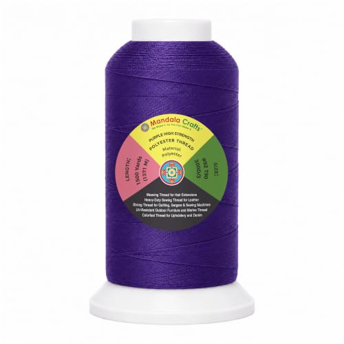 Purple Tex 90 Polyester Heavy Duty Thread for Upholstery