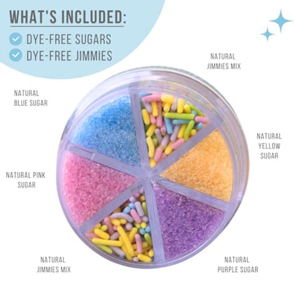 Dye Free Pastel Sprinkles 6 Cell (2.75 Ounce)