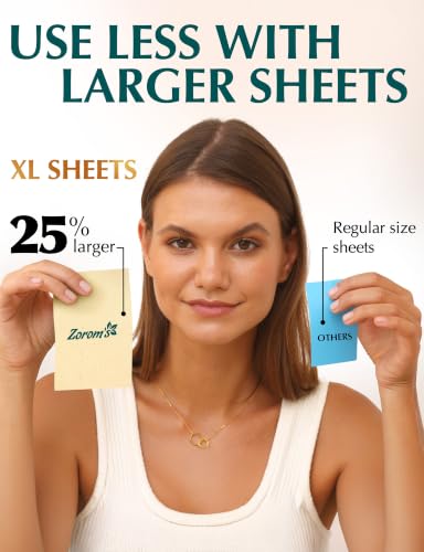 XL Oil Blotting Sheets for Face (600 Count)