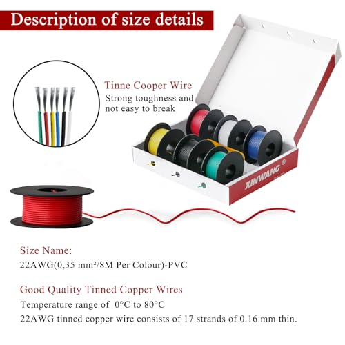 22 AWG PVC Hookup Wire Kit