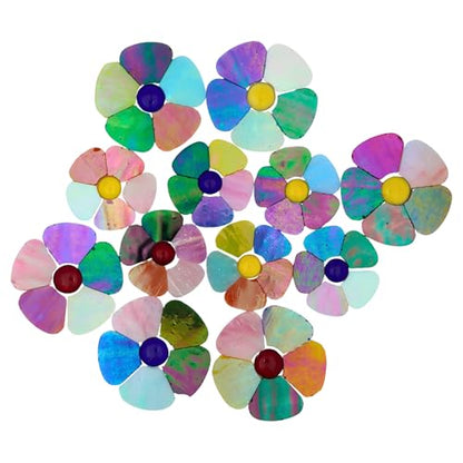 Iridescent Flower Mosaic Tiles
