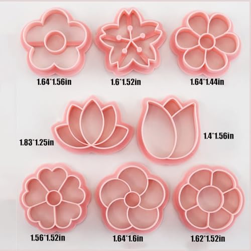 Flower Cookie Cutters Set (8 Count)