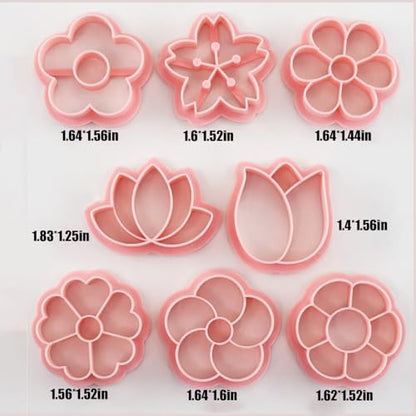 Flower Cookie Cutters Set (8 Count)