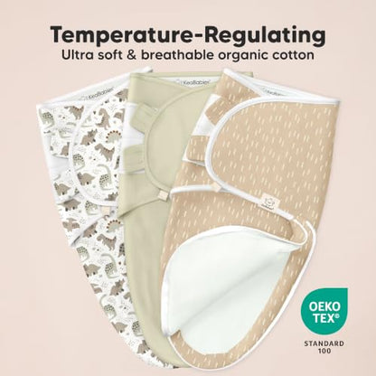 Newborn Swaddles with Zippers (3 Count)