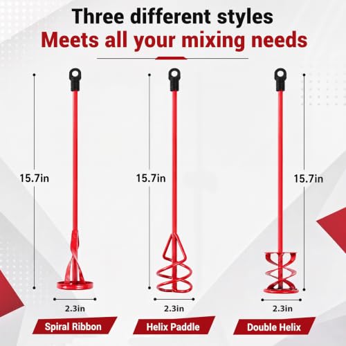 3 Pack Paint Mixer for Drill (3 Count)