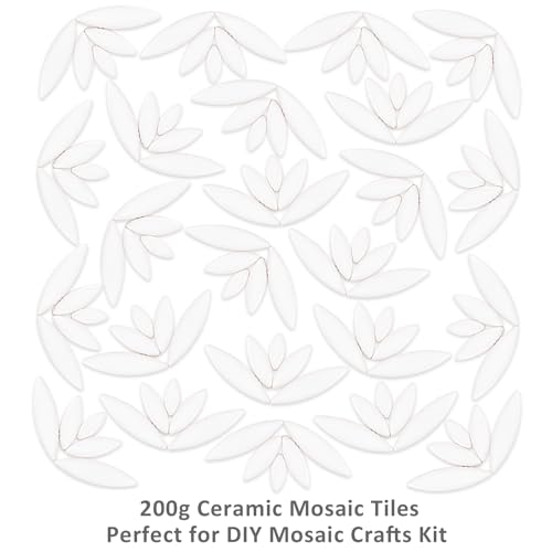 200g White Mosaic Tiles (7.05 Ounce)