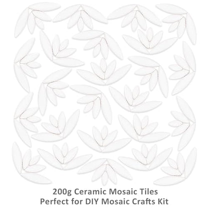 200g White Mosaic Tiles (7.05 Ounce)