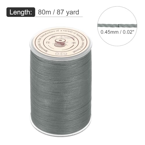 Waxed Cord 0.45mm Waxed Thread 87 Yard Wax String Leather Cord for Bracelet Making