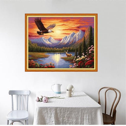 Beginners Cross Stitch Kits Stamped Full Range of Embroidery Kits for Adults DIY Cross Stitches kit Embroidery Patterns for Needlepoint kit