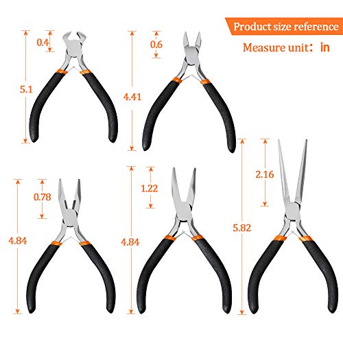 5 Pieces Mini Pliers (5 Count)