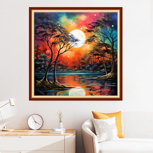 Cross Stitch Stamped Full Embroidery Kits DIY 11CT Cotton Thread Printed DIY Needlepoint Kits Craft Needlework Set Cross