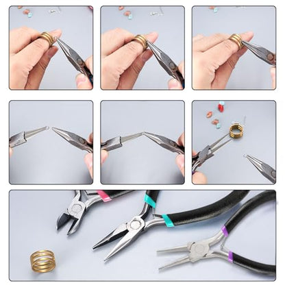 3Pcs Jewelry Making Tools Pliers Kit
