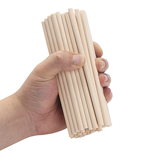 Wood Dowels Wooden Dowel Rods (100 Count)
