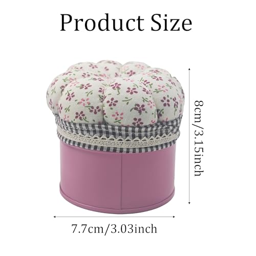 Pumpkin Shaped Pin Cushion with Storage Box