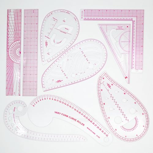 Clear Metric Sewing Rulers