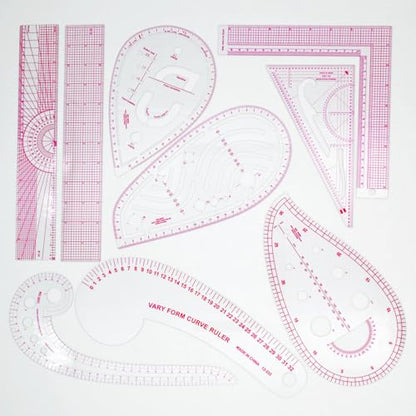 Clear Metric Sewing Rulers