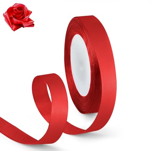 5 8 Inch 25 Yards Satin Ribbon Red (75 Foot)