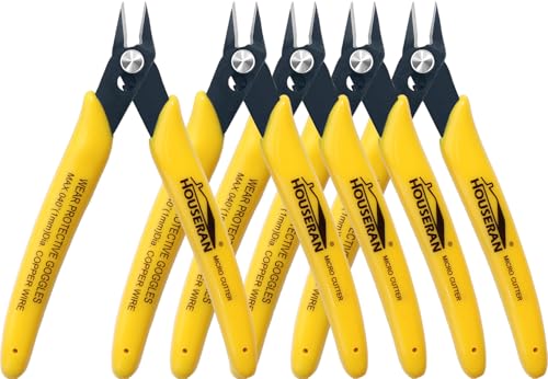 5 Pack Flush Wire Cutters Snips (5 Count)