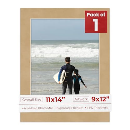 11x14 Mat Bevel Cut for 9x12 Photos