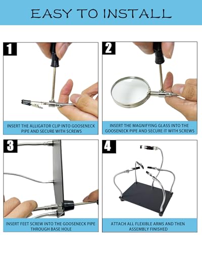 Helping Hands Soldering Station with Magnifying Glass