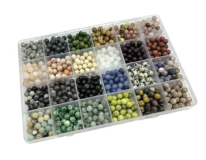 960Pcs 6mm Natural Gemstone Beads