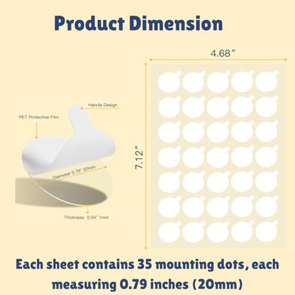350 pcs Double Sided Sticky Dots (350 Count)