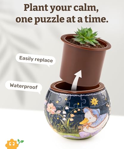 3D Puzzle Planter 80 Pieces (80 Count)